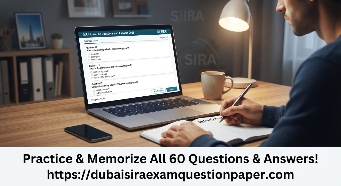 SIRA Exam 60 Questions and Answers 2026: Complete Study Guide